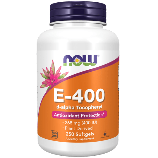 NOW Vitamin E-400 D-Alpha Tocopheryl 250 Softgels