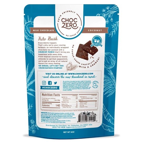 ChocZero Keto Bark