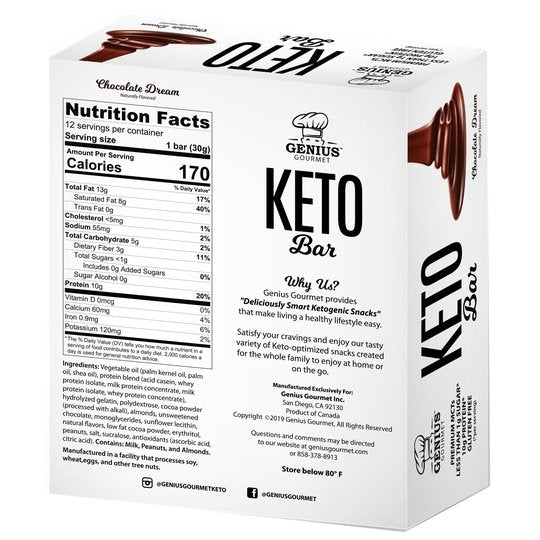 Genius Gourmet Keto Bar