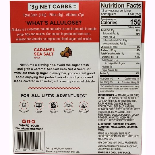 Munk Pack Keto Nut & Seed Bar