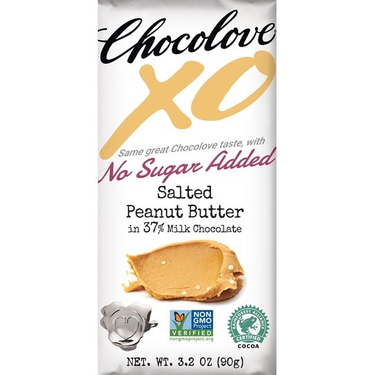 Chocolove XO No Sugar Added 37% Milk Chocolate Bars