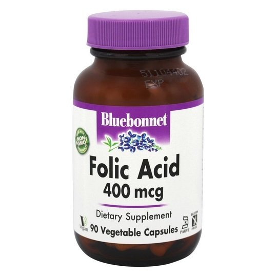Bluebonnet Folic Acid 400mcg