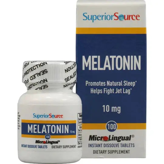 Superior Source Melatonin 10mg MicroLingual® Instant Dissolve Tablets