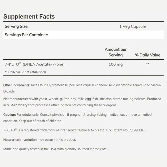 NOW 7-KETO DHEA