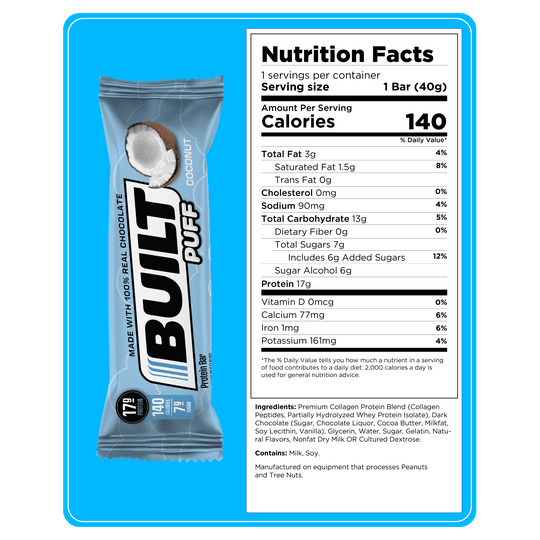 Built Bar Protein Puffs - Coconut