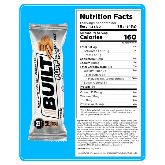 Built Bar Protein Puffs - Snickerdoodle Chunk