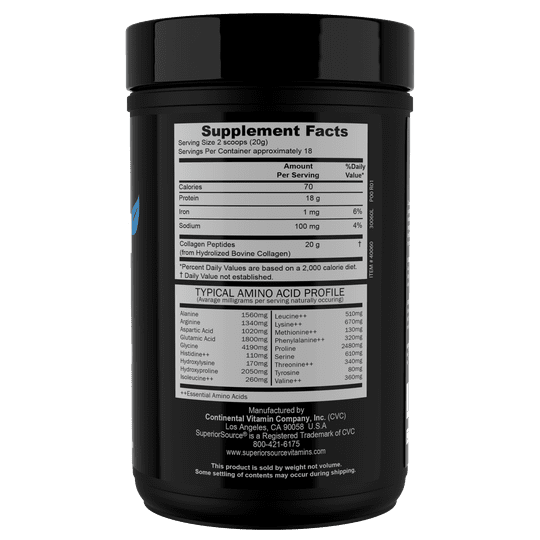 Superior Source Collagen Peptides Powder, Unflavored, 12.7 oz