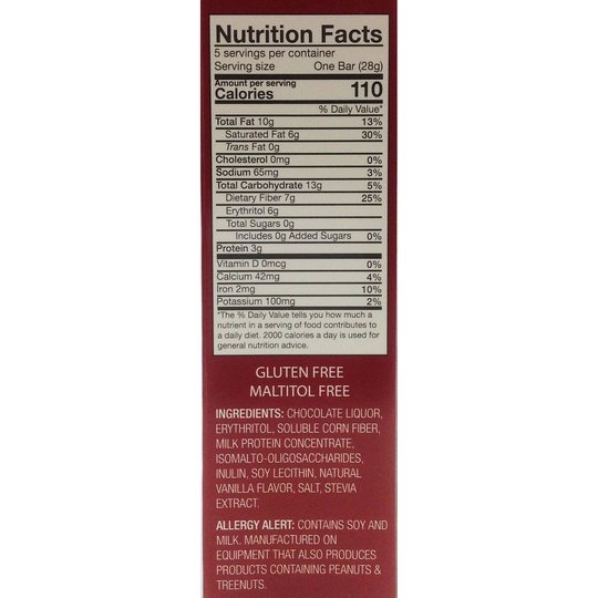 Healthsmart ChocoRite Solid Chocolate Bars