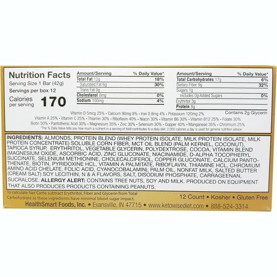 Healthsmart Keto Wise Meal Bar