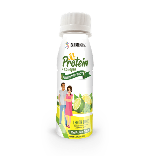 BariatricPal 30g Whey Protein & Collagen Power Pro Shots - Lemon Lime