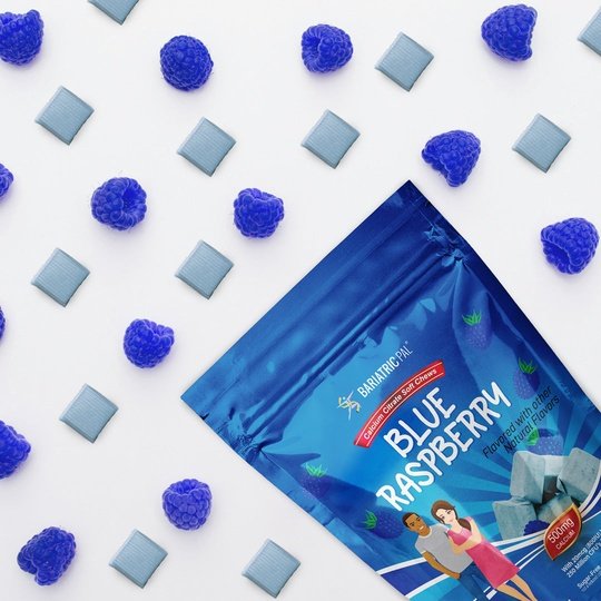 BariatricPal Sugar-Free Calcium Citrate Soft Chews 500mg with Probiotics - Blue Raspberry