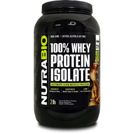 NutraBio 100% Whey Protein Isolate