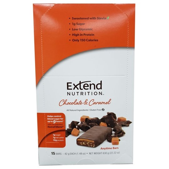 Extend Nutrition Anytime Bars - Stevia Sweetened