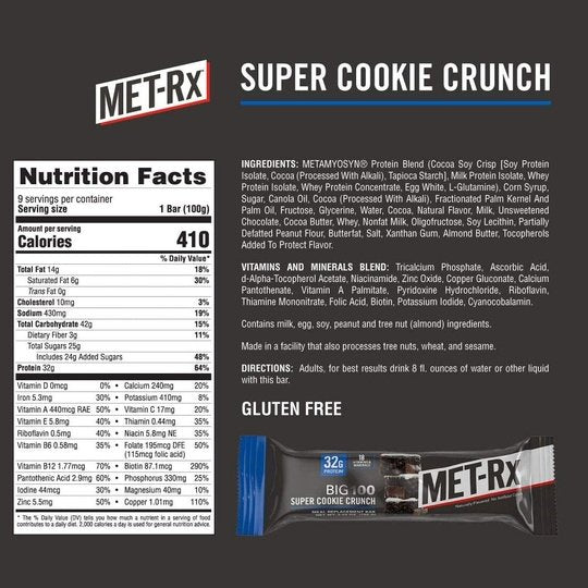 MET-Rx BIG 100 Food Bars