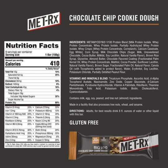 MET-Rx BIG 100 Food Bars