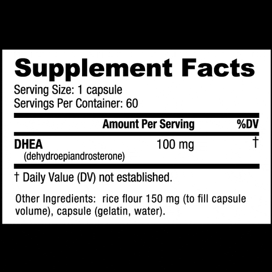 Nutrabio DHEA 100mg