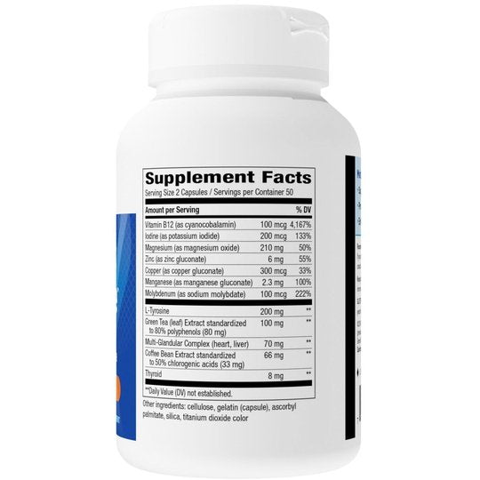 Nature's Way Metabolic Advantage, Thyroid Formula 100 capsules (CLEARANCE: Best by November 30, 2023)
