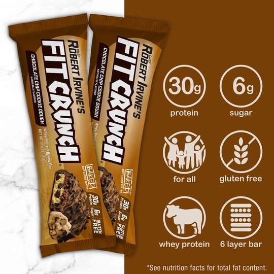 Robert Irvine's Fit Crunch Whey Protein Baked Bar