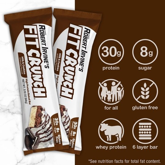 Robert Irvine's Fit Crunch Whey Protein Baked Bar