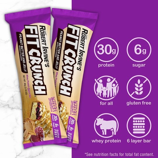 Robert Irvine's Fit Crunch Whey Protein Baked Bar