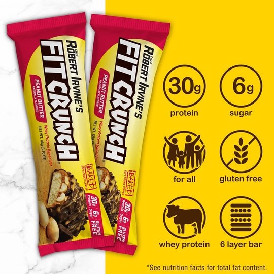 Robert Irvine's Fit Crunch Whey Protein Baked Bar