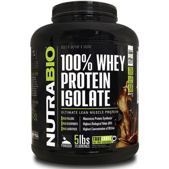 NutraBio 100% Whey Protein Isolate