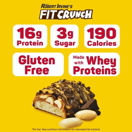 Robert Irvine's Fit Crunch Snack Size Whey Protein Baked Bar