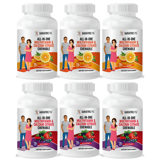 BariatricPal "ALL-IN-ONE" Chewable Multivitamin with Calcium Citrate & Iron - Variety Pack (NEW!)