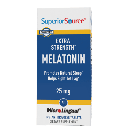 Superior Source Extra Strength Melatonin 25mg MicroLingual® Instant Dissolve Tablets