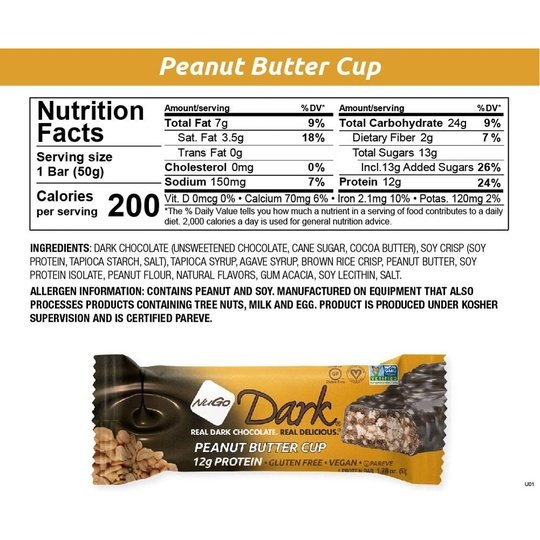 NuGo Nutrition NuGo Dark Bars