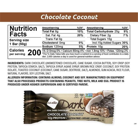 NuGo Nutrition NuGo Dark Bars