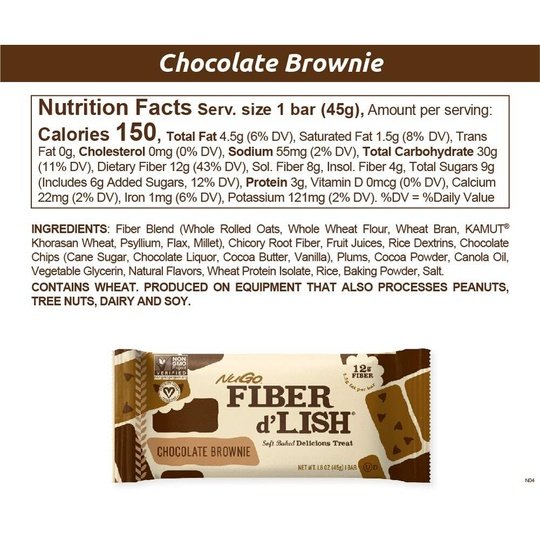 NuGo Nutrition NuGo Fiber d'Lish Bars