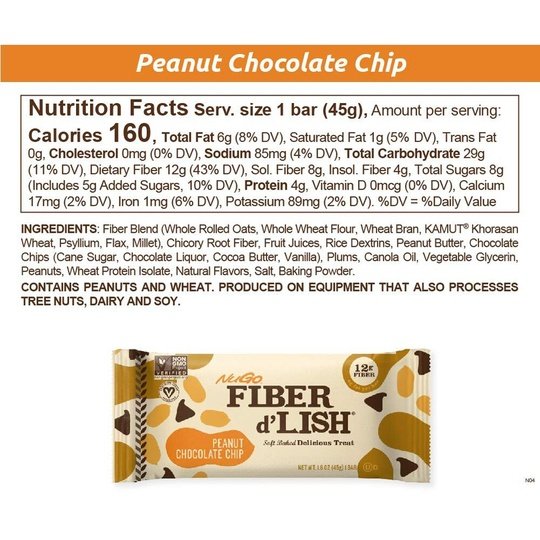 NuGo Nutrition NuGo Fiber d'Lish Bars