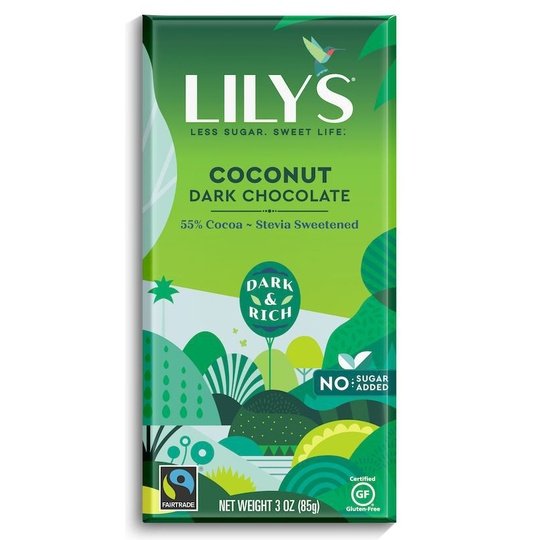 Lily's Sweets No Sugar Added 55% Dark Chocolate Bars