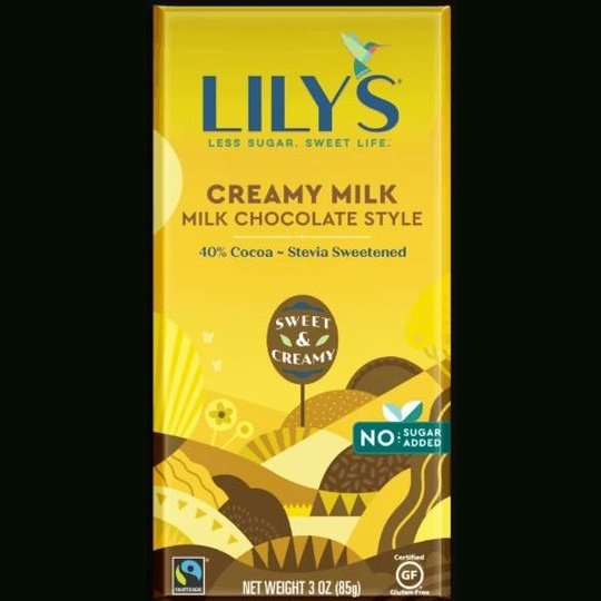 Lily's Sweets No Sugar Added 40% Milk Chocolate Style Bars