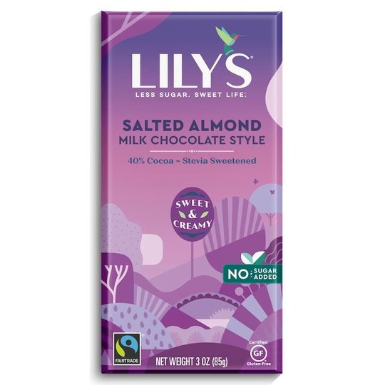 Lily's Sweets No Sugar Added 40% Milk Chocolate Style Bars