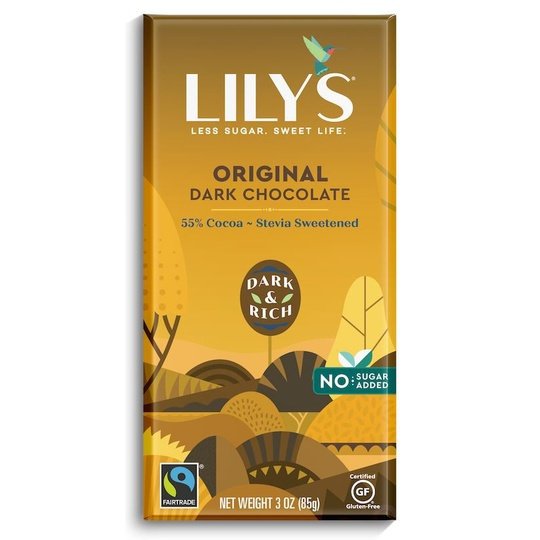 Lily's Sweets No Sugar Added 55% Dark Chocolate Bars