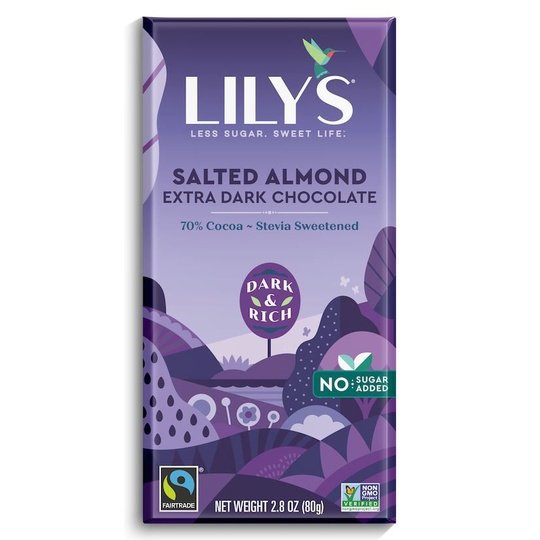 Lily's Sweets No Sugar Added 70% Extra Dark Chocolate Bars