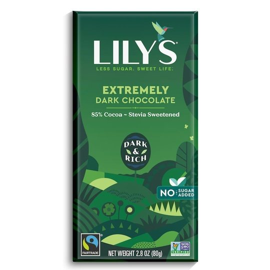 Lily's Sweets No Sugar Added 85% Dark Chocolate Bars