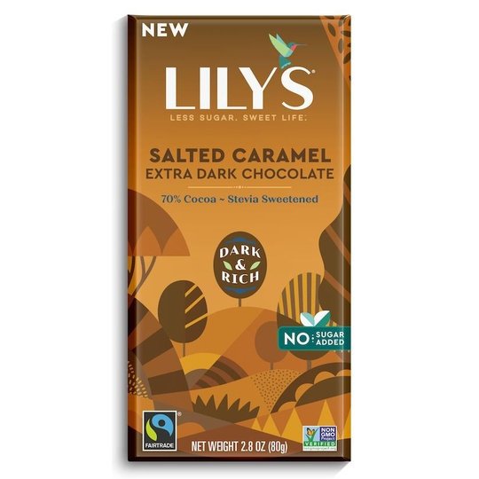 Lily's Sweets No Sugar Added 70% Extra Dark Chocolate Bars