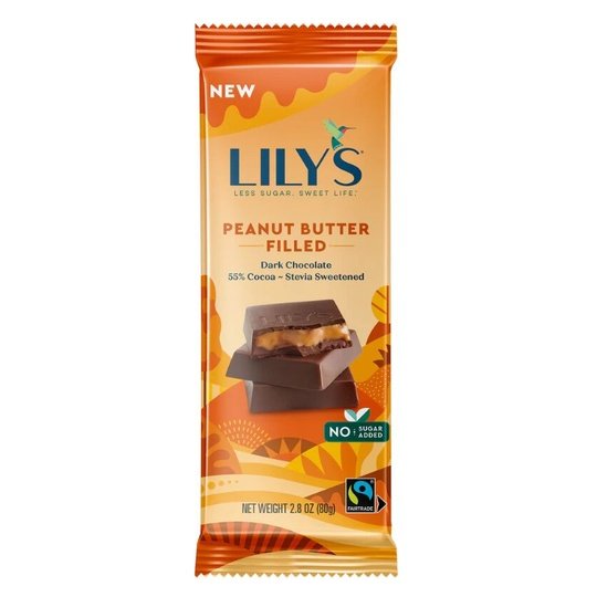 Lily's Sweets No Sugar Added 55% Dark Chocolate Filled Bars