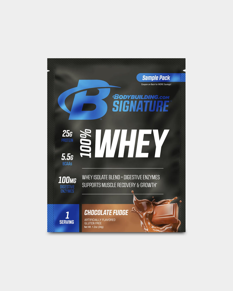 Bodybuilding.com Signature 100% Whey Protein Powder Sample Pack
