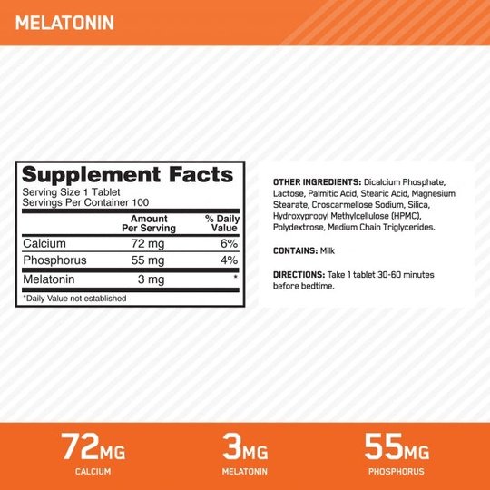 Optimum Nutrition Melatonin (100 Caps)