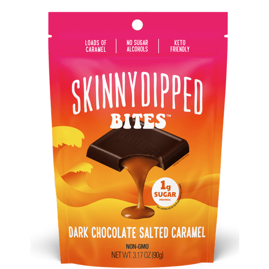 SkinnyDipped Bites - Dark Chocolate Salted Caramel Bites