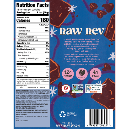 Raw Revolution Raw Rev Glo Bars