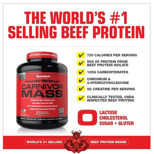 MuscleMeds Carnivor Mass Beef Protein