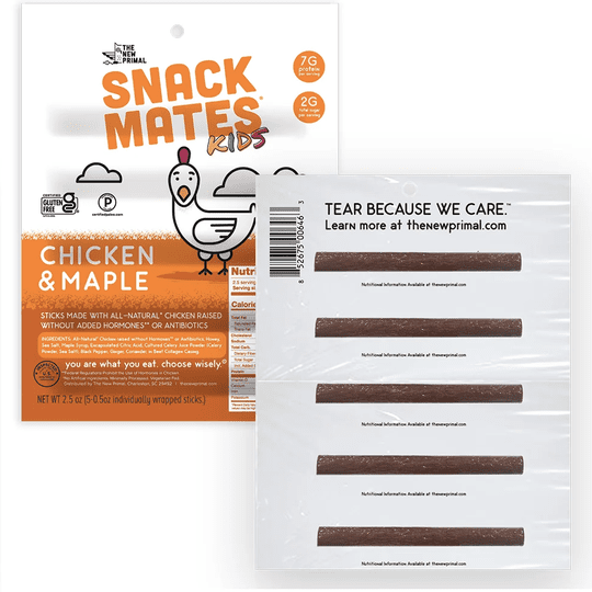 Snack Mates Meat Sticks (5 Mini Sticks) by The New Primal