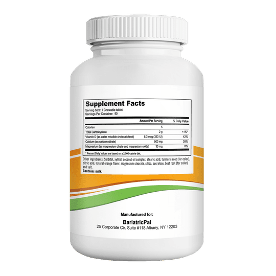 BariatricPal Calcium Citrate 500mg Chewable Tablets - Variety Pack
