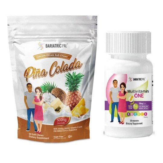 Gastric Bypass Complete Bariatric Vitamin Pack by BariatricPal - Capsules & Chews
