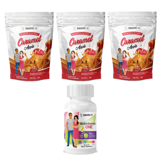 Gastric Bypass Complete Bariatric Vitamin Pack by BariatricPal - Capsules & Chews